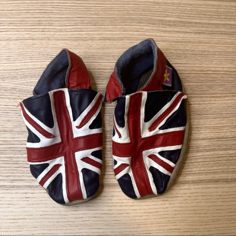 Union Jack British Flag Baby Shoes